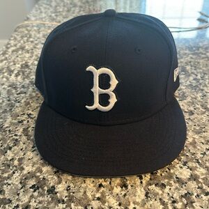 Boston Red Sox New Era White Logo Hat